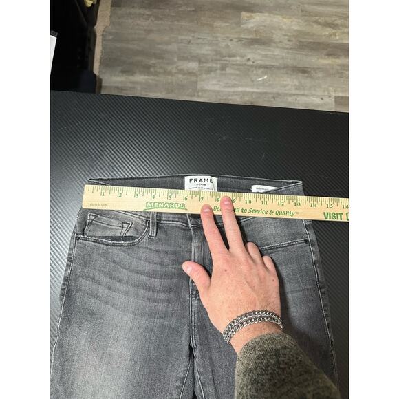 Frame Denim Women's Skinny Jeans - Black and Gray - Picture 5 of 15